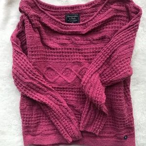 ABERCROMBIE & FITCH PINK SWEATER SIZE XS